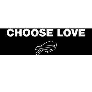 Choose Love Buffalo Bumper Sticker