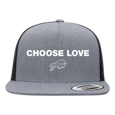 Choose Love Buffalo Flat Bill Trucker Hat