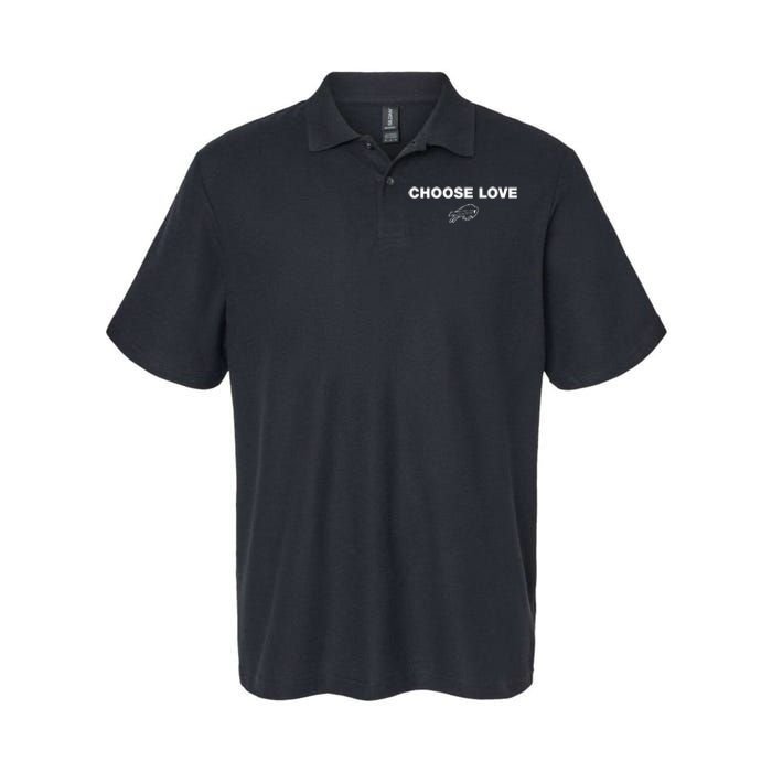 Choose Love Buffalo Softstyle Adult Sport Polo