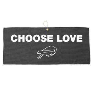 Choose Love Buffalo Large Microfiber Waffle Golf Towel