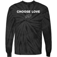 Choose Love Buffalo Tie-Dye Long Sleeve Shirt