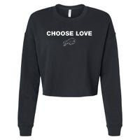 Choose Love Buffalo Cropped Pullover Crew