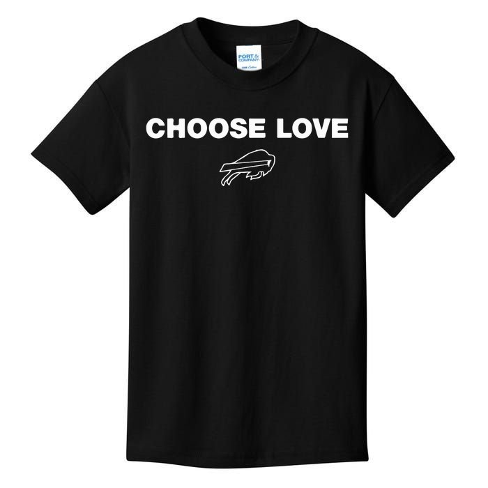 Choose Love Buffalo Kids T-Shirt