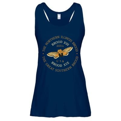 Cicada Lover Brood Xix & Xiii Emergence Summer 2024 Ladies Essential Flowy Tank