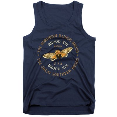 Cicada Lover Brood Xix & Xiii Emergence Summer 2024 Tank Top