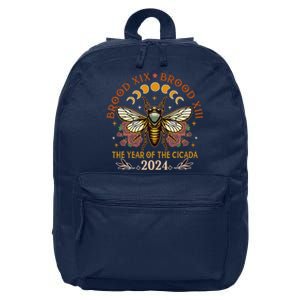 Cicada Lover Brood Xix Brood Xiii Year Of The Cicada 2024 16 in Basic Backpack