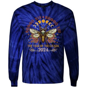 Cicada Lover Brood Xix Brood Xiii Year Of The Cicada 2024 Tie-Dye Long Sleeve Shirt