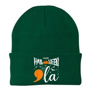 Comma La Boo Ghost Kamala Harris Halloween 2024 Knit Cap Winter Beanie