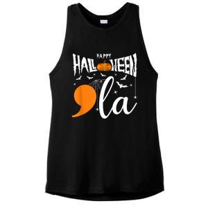 Comma La Boo Ghost Kamala Harris Halloween 2024 Ladies PosiCharge Tri-Blend Wicking Tank