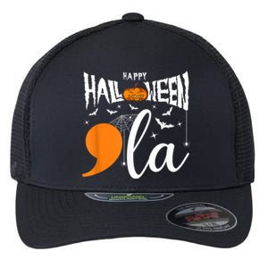 Comma La Boo Ghost Kamala Harris Halloween 2024 Flexfit Unipanel Trucker Cap