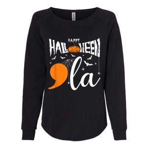 Comma La Boo Ghost Kamala Harris Halloween 2024 Womens California Wash Sweatshirt