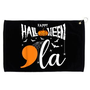 Comma La Boo Ghost Kamala Harris Halloween 2024 Grommeted Golf Towel