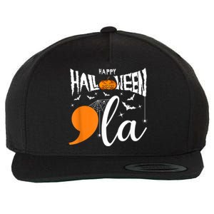 Comma La Boo Ghost Kamala Harris Halloween 2024 Wool Snapback Cap