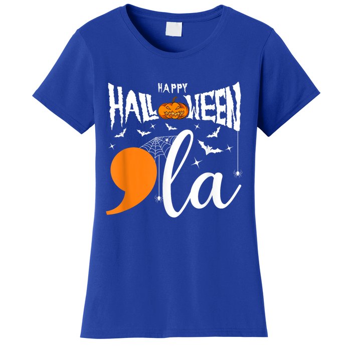 Comma La Boo Ghost Kamala Harris Halloween 2024 Women's T-Shirt