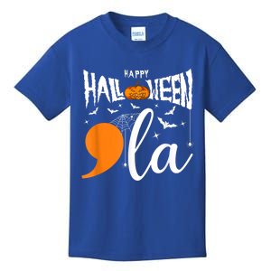 Comma La Boo Ghost Kamala Harris Halloween 2024 Kids T-Shirt