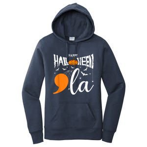 Comma La Boo Ghost Kamala Harris Halloween 2024 Women's Pullover Hoodie