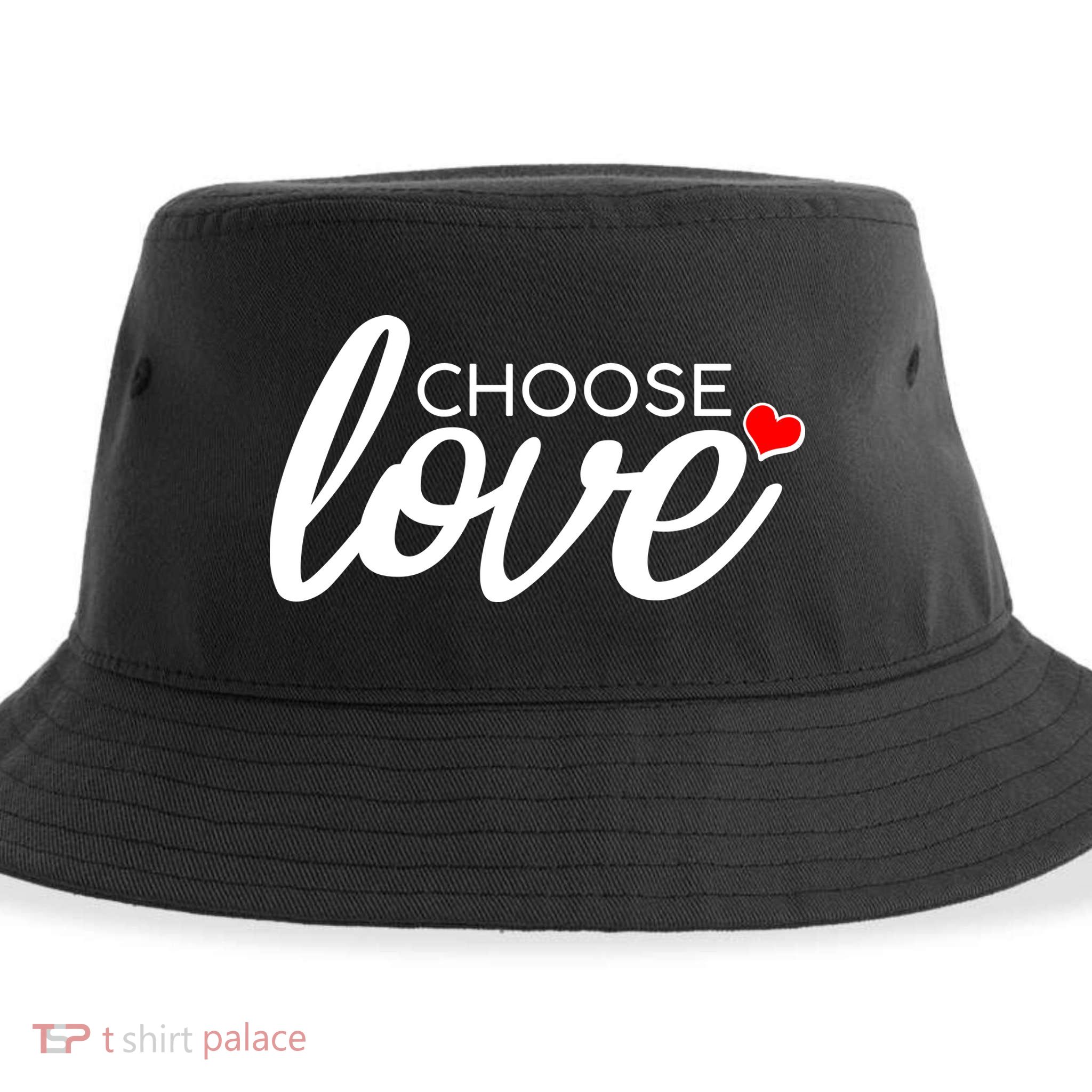 Choose Love Be Kind Sustainable Bucket Hat