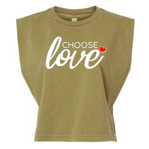 Choose Love Be Kind Garment-Dyed Women's Muscle Tee