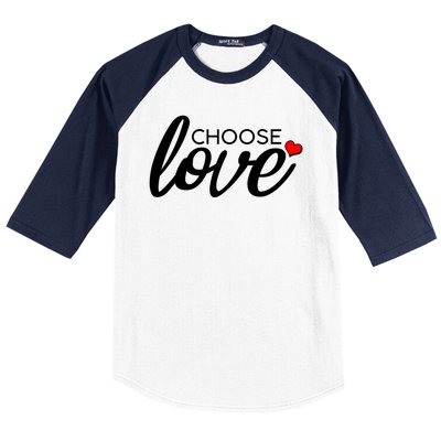 Choose Love Be Kind Baseball Sleeve Shirt