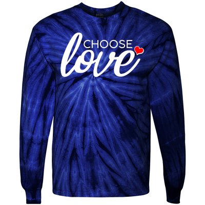 Choose Love Be Kind Tie-Dye Long Sleeve Shirt