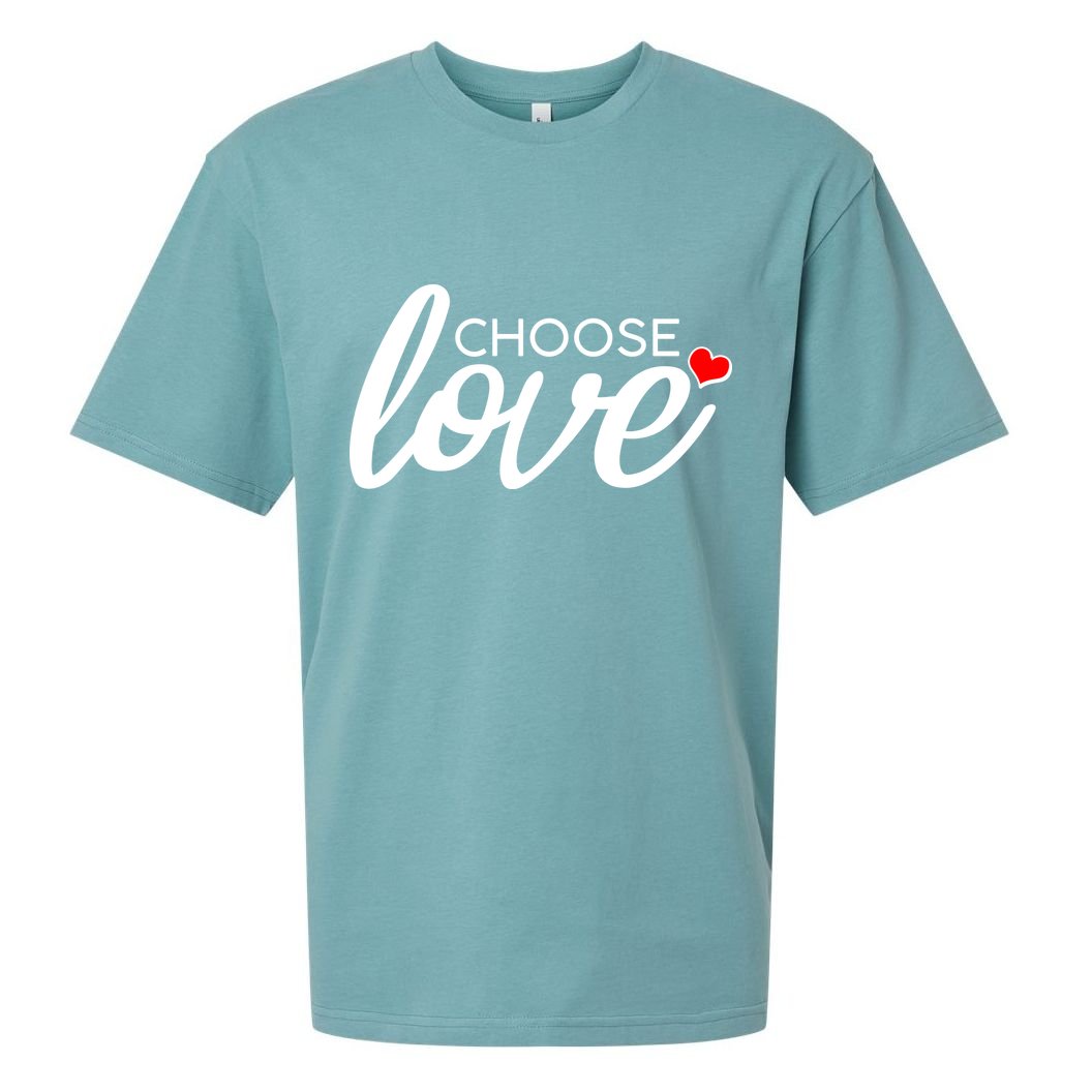 Choose Love Be Kind Sueded Cloud Jersey T-Shirt