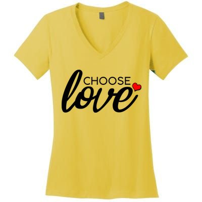 Choose Love Be Kind Women's V-Neck T-Shirt