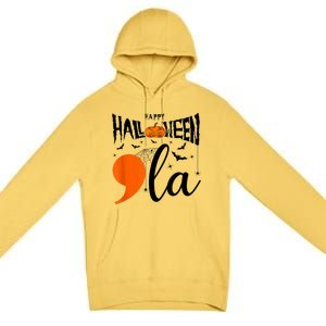 Comma La Boo Ghost Kamala Harris Halloween 2024 Premium Pullover Hoodie