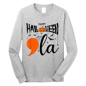 Comma La Boo Ghost Kamala Harris Halloween 2024 Long Sleeve Shirt