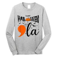 Comma La Boo Ghost Kamala Harris Halloween 2024 Long Sleeve Shirt