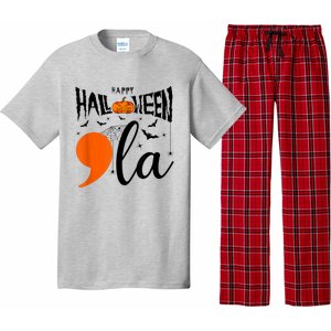 Comma La Boo Ghost Kamala Harris Halloween 2024 Pajama Set