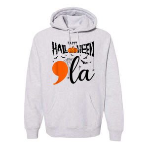 Comma La Boo Ghost Kamala Harris Halloween 2024 Premium Hoodie