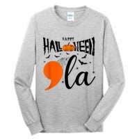 Comma La Boo Ghost Kamala Harris Halloween 2024 Tall Long Sleeve T-Shirt