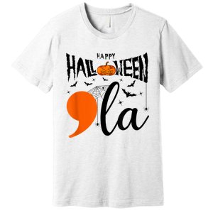 Comma La Boo Ghost Kamala Harris Halloween 2024 Premium T-Shirt