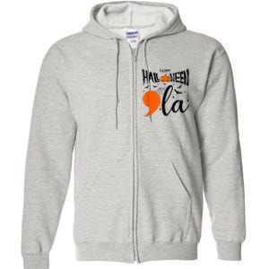 Comma La Boo Ghost Kamala Harris Halloween 2024 Full Zip Hoodie