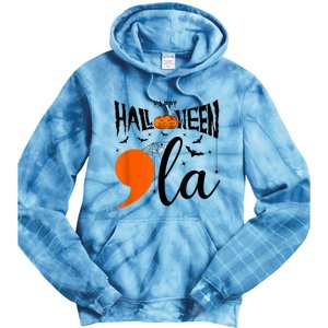 Comma La Boo Ghost Kamala Harris Halloween 2024 Tie Dye Hoodie