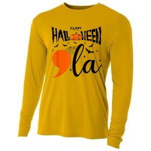 Comma La Boo Ghost Kamala Harris Halloween 2024 Cooling Performance Long Sleeve Crew