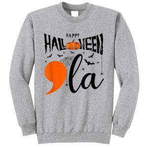 Comma La Boo Ghost Kamala Harris Halloween 2024 Tall Sweatshirt