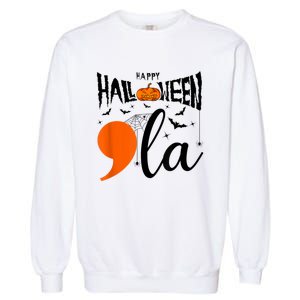 Comma La Boo Ghost Kamala Harris Halloween 2024 Garment-Dyed Sweatshirt