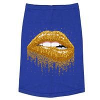 Cool Lips Bite Me Gold Sexy Lips Gift Doggie Tank