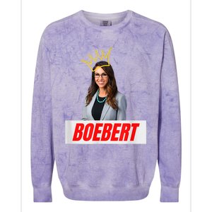 Congress Lauren Boebert With Crown Letter Box Name Colorblast Crewneck Sweatshirt