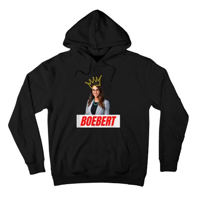 Congress Lauren Boebert With Crown Letter Box Name Hoodie