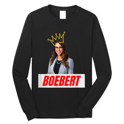 Congress Lauren Boebert With Crown Letter Box Name Long Sleeve Shirt