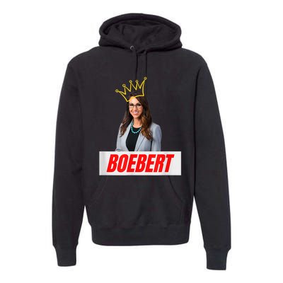 Congress Lauren Boebert With Crown Letter Box Name Premium Hoodie