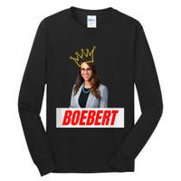 Congress Lauren Boebert With Crown Letter Box Name Tall Long Sleeve T-Shirt