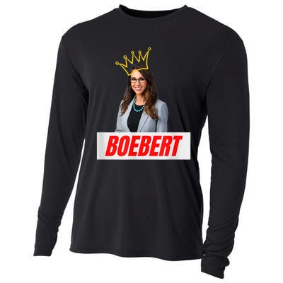 Congress Lauren Boebert With Crown Letter Box Name Cooling Performance Long Sleeve Crew