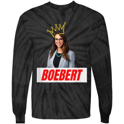 Congress Lauren Boebert With Crown Letter Box Name Tie-Dye Long Sleeve Shirt