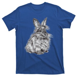 Cute Lionhead Bunny Rabbit Sketch Gift T-Shirt