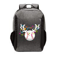 Christmas Lights Baseball Ball Funny Xmas Vector Backpack