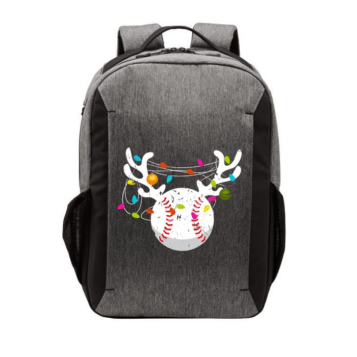 Christmas Lights Baseball Ball Funny Xmas Vector Backpack