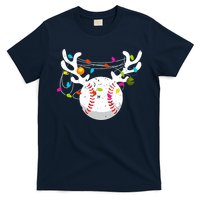 Christmas Lights Baseball Ball Funny Xmas T-Shirt